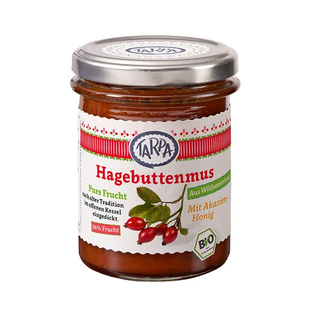 tarpa-bio-fruchtmuse-bio-hagebuttenmus-210-g-ohne-zucker image 1