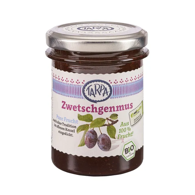 tarpa-bio-zwetschgenmus-pur-100-fruchtmus-220g image 1