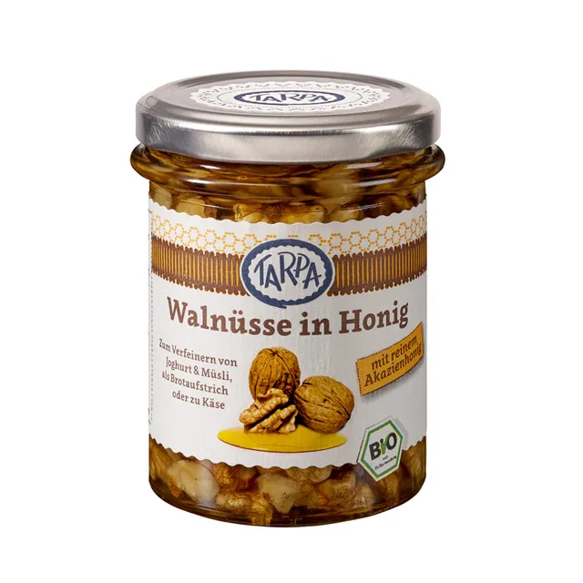 tarpa-bio-waln-sse-in-honig-akazienhonig-230g-glas image 1