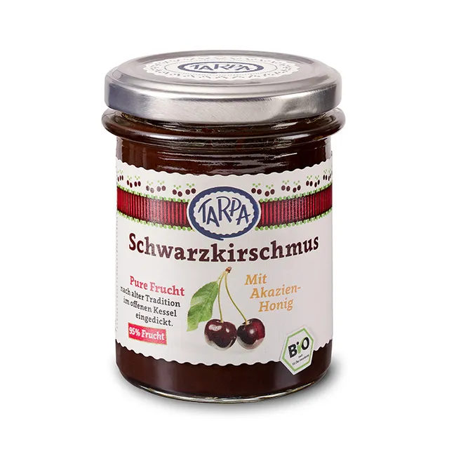 tarpa-bio-schwarzkirschmus-fruchtmus-220g-mit-honig image 1