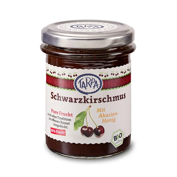 tarpa-bio-schwarzkirschmus-fruchtmus-220g-mit-honig image 1