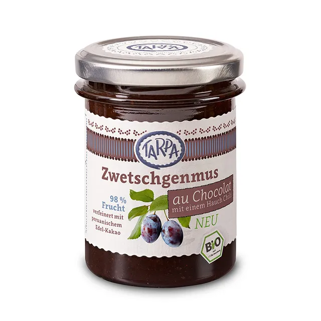tarpa-bio-zwetschgenmus-au-chocolat-220-g-kakao-chili image 1